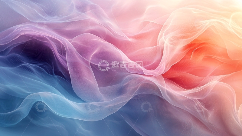 高清大图下载【趣麦麦图】彩色丝绸质感背景