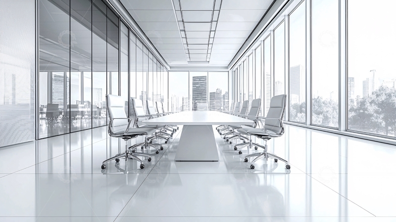 高清大图下载【趣麦麦图】现代明亮会议室