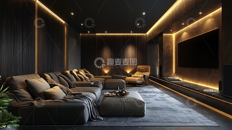 高清大图下载【趣麦麦图】高端家庭影院设计