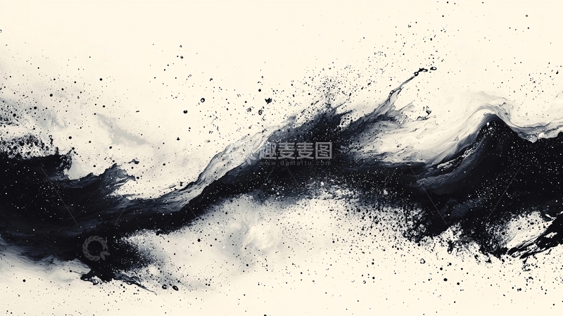 高清大图下载【趣麦麦图】水墨画抽象