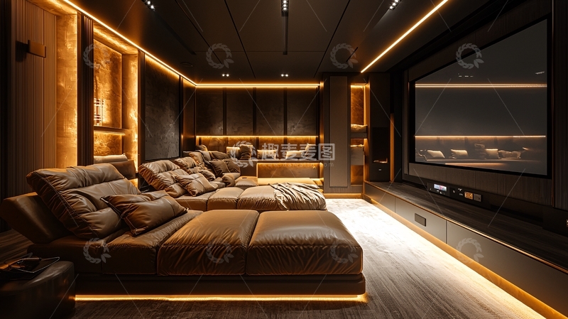 高清大图下载【趣麦麦图】私家影院灯光设计