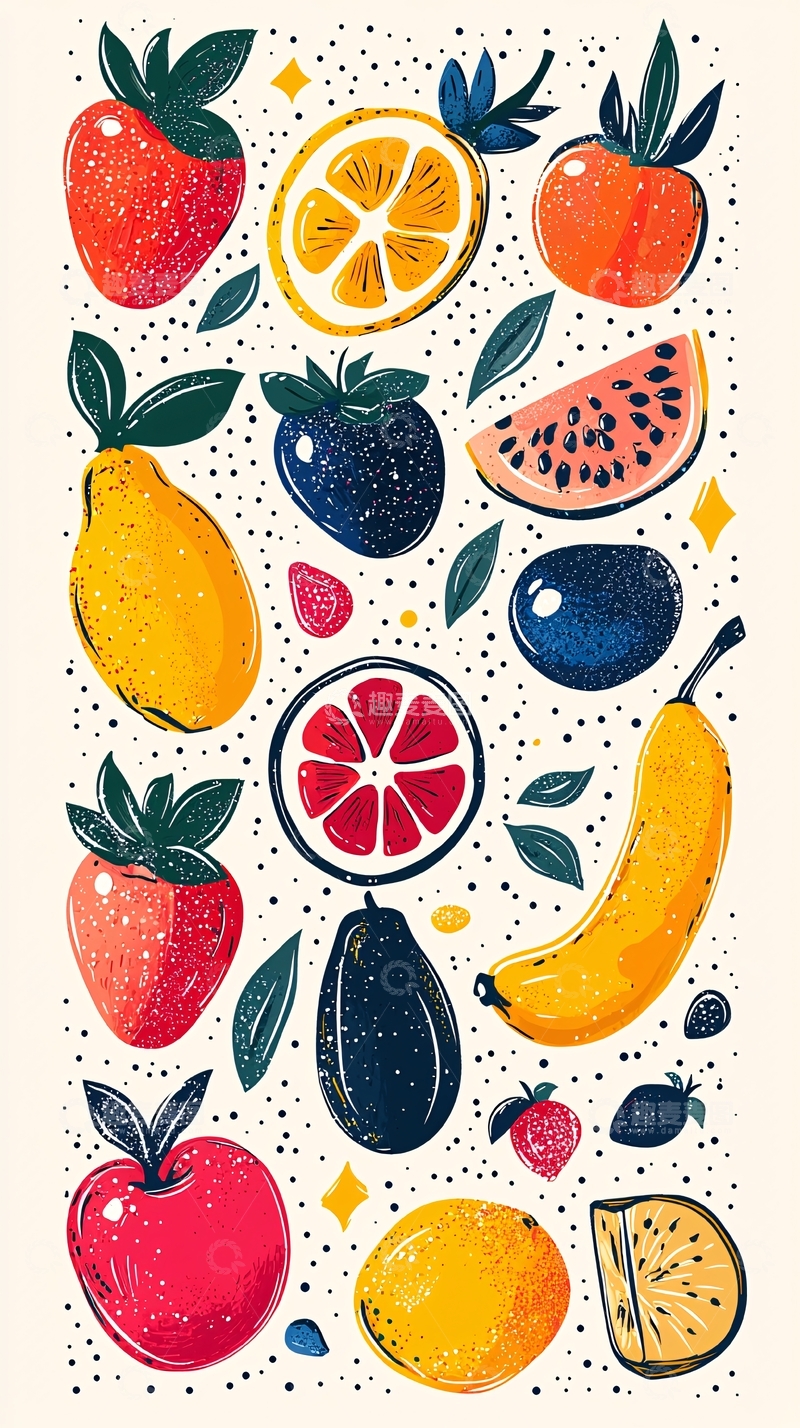 高清大图下载【趣麦麦图】水果图案