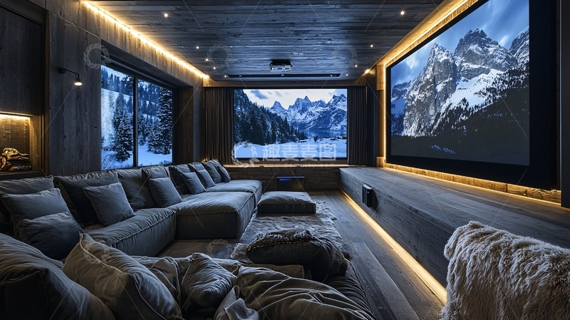 高清大图下载【趣麦麦图】奢华家庭影院