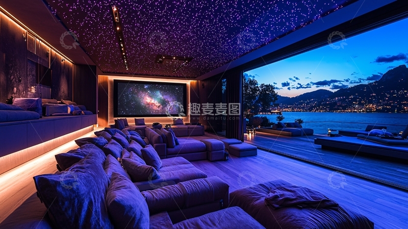 高清大图下载【趣麦麦图】奢华家庭影院