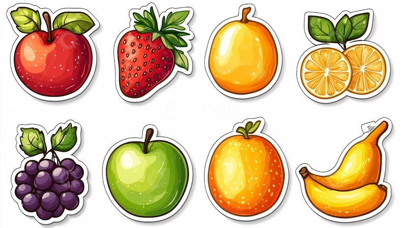 高清大图下载【趣麦麦图】水果贴纸