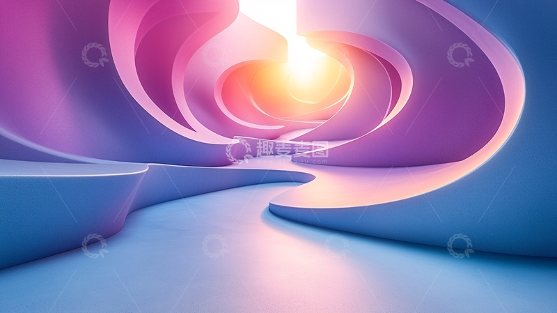 高清大图下载【趣麦麦图】抽象隧道