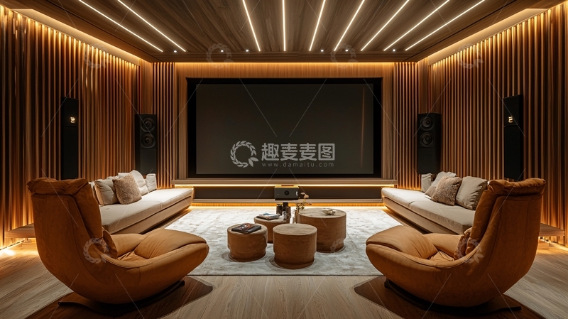 高清大图下载【趣麦麦图】高端家庭影院