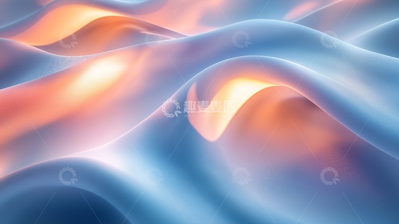 高清大图下载【趣麦麦图】抽象渐变色流体