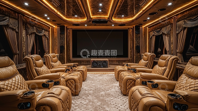 高清大图下载【趣麦麦图】奢华家庭影院