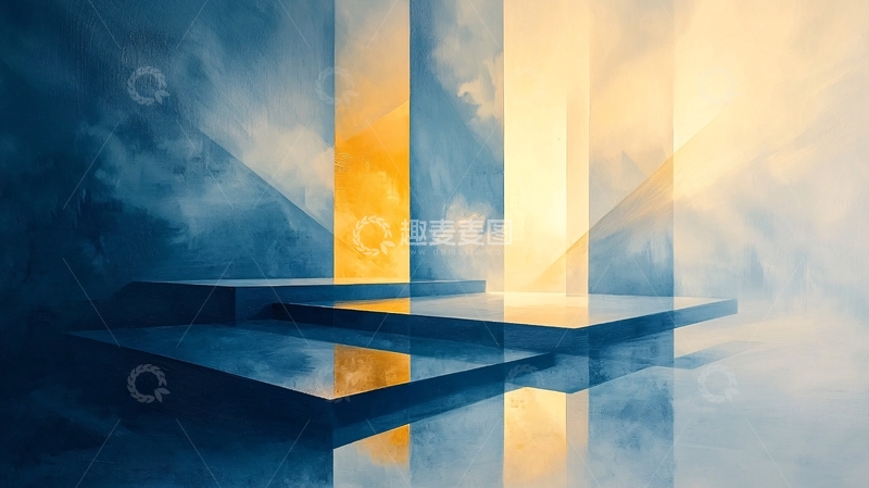 高清大图下载【趣麦麦图】抽象几何背景