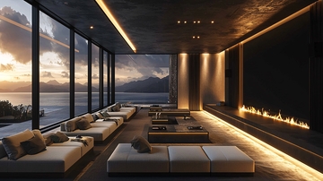 现代极简风格客厅