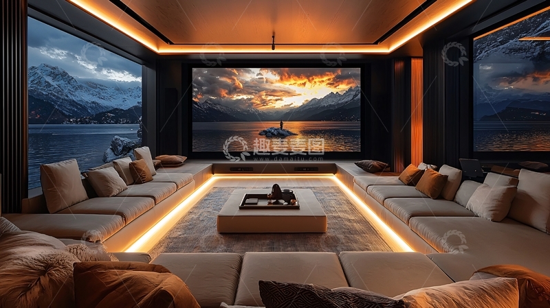 高清大图下载【趣麦麦图】高端家庭影院