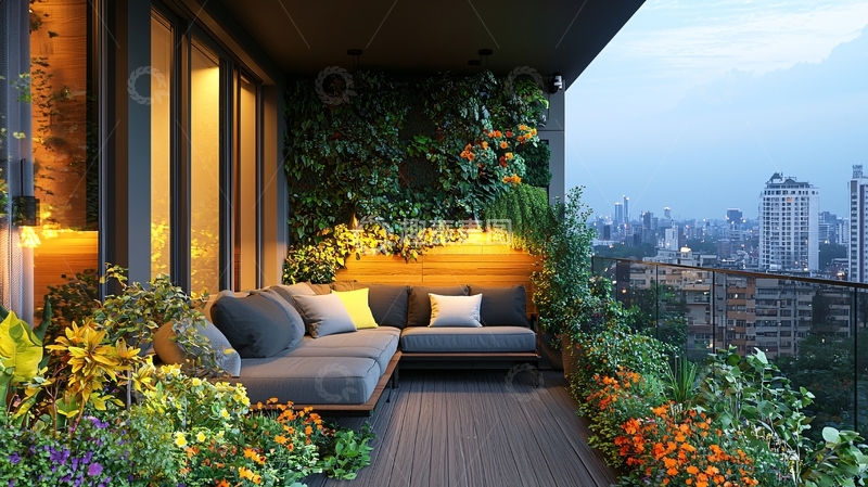 高清大图下载【趣麦麦图】阳台花园设计