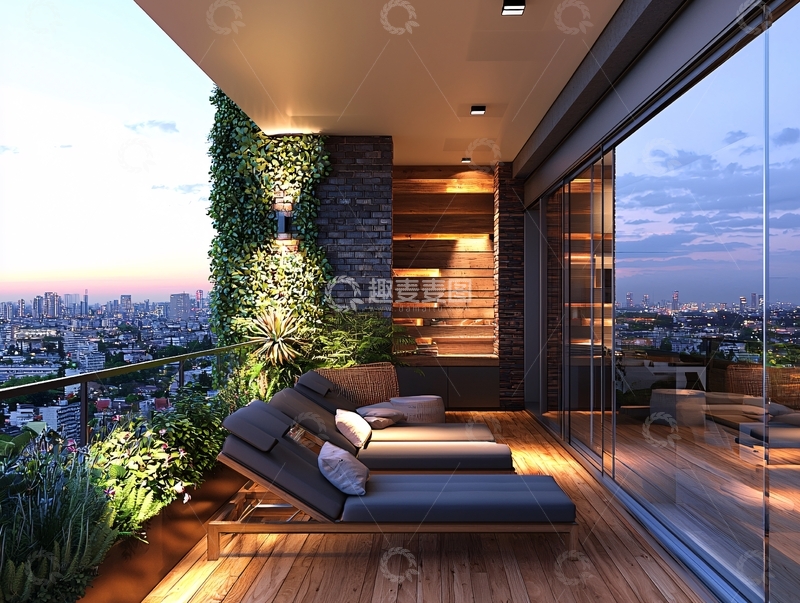 高清大图下载【趣麦麦图】现代阳台设计