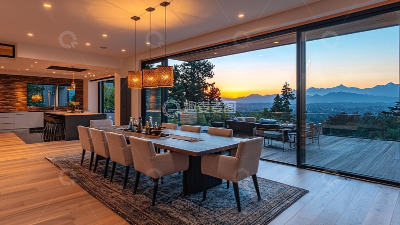 高清大图下载【趣麦麦图】现代简约餐厅设计