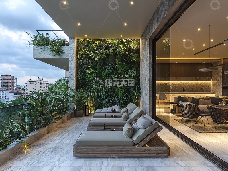 高清大图下载【趣麦麦图】现代风格阳台设计