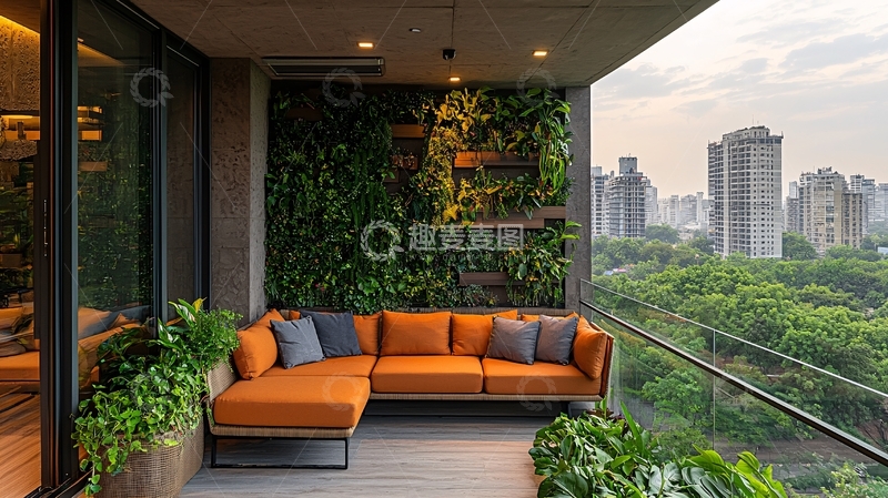 高清大图下载【趣麦麦图】现代简约阳台设计