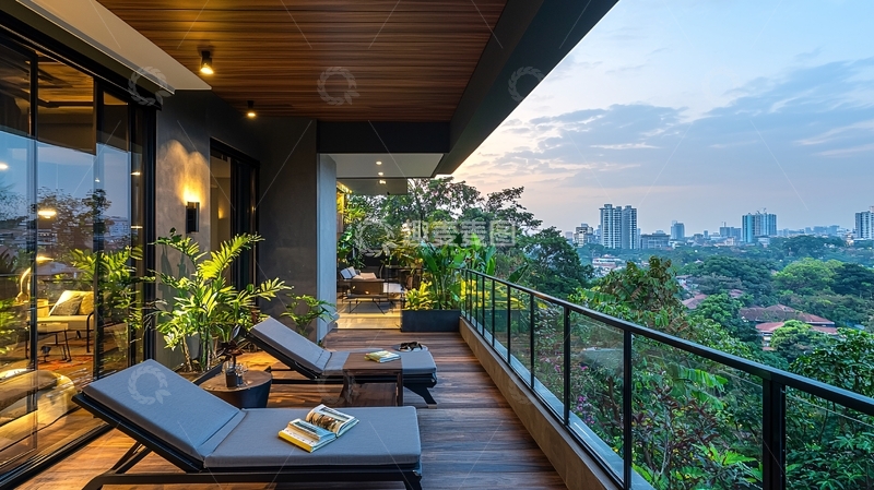 高清大图下载【趣麦麦图】阳台景观