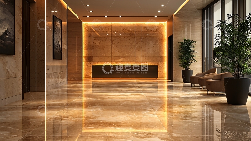 高清大图下载【趣麦麦图】高端酒店大堂设计