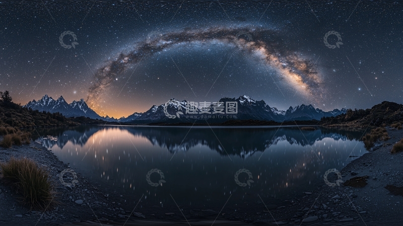 高清大图下载【趣麦麦图】星空倒影