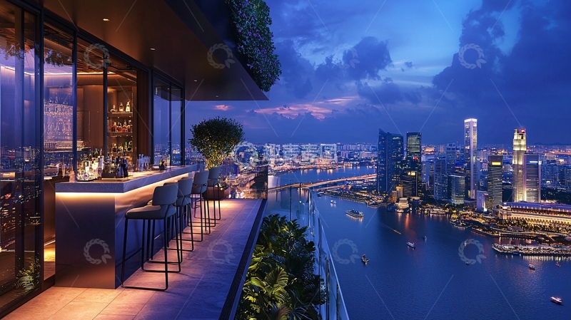 高清大图下载【趣麦麦图】夜景酒吧