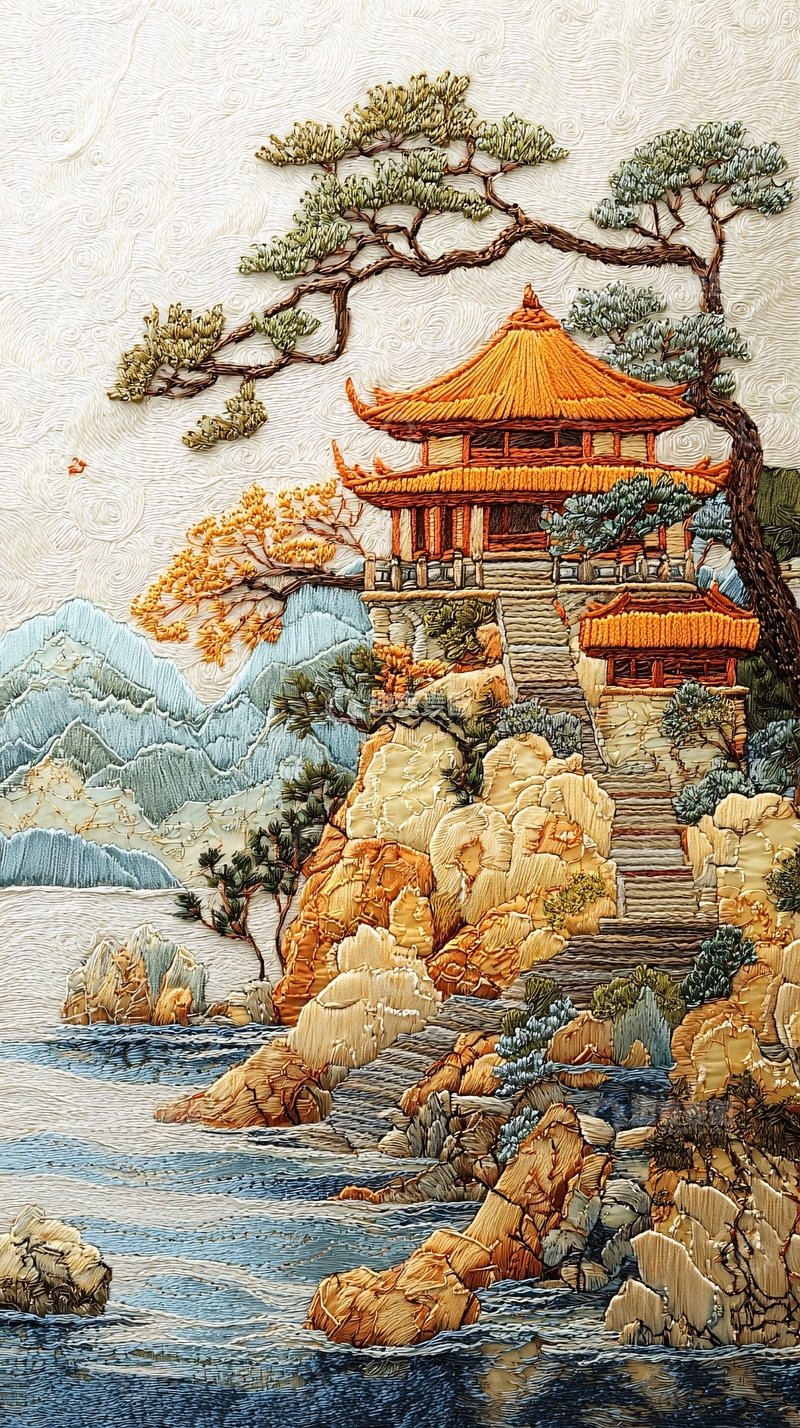 高清大图下载【趣麦麦图】水墨山水画607