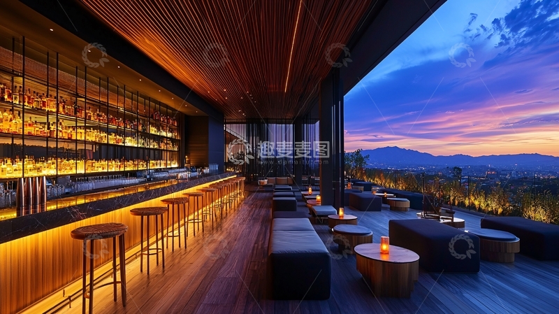 高清大图下载【趣麦麦图】高端酒吧夜景