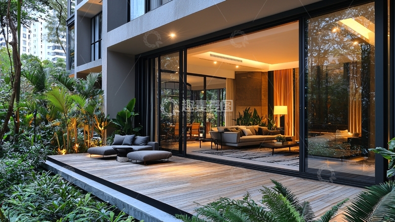 高清大图下载【趣麦麦图】现代简约户外阳台