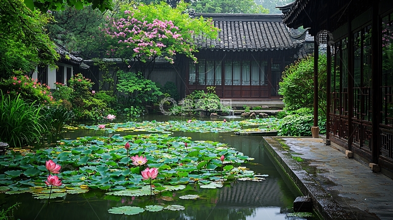高清大图下载【趣麦麦图】江南园林