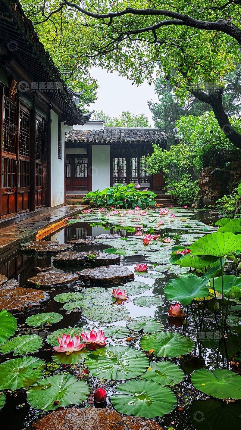 高清大图下载【趣麦麦图】江南园林