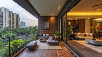 现代简约阳台设计