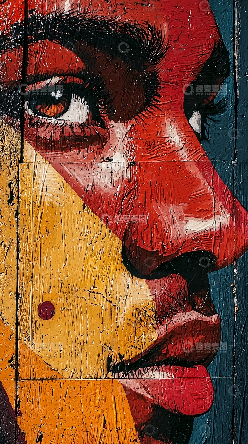 高清大图下载【趣麦麦图】彩色涂鸦人像