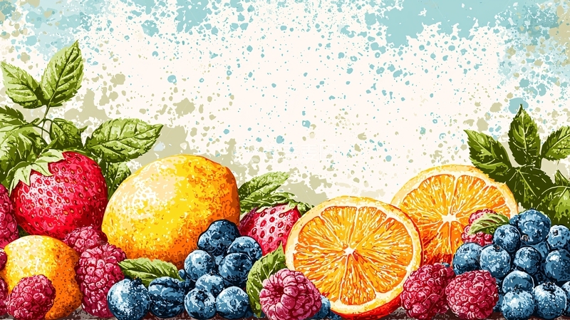 高清大图下载【趣麦麦图】水果静物画