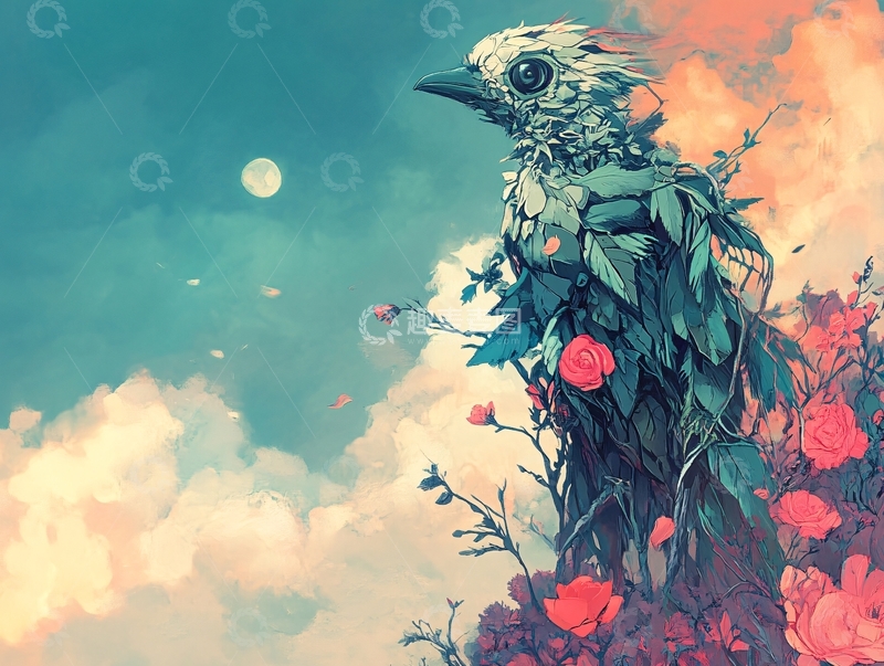 高清大图下载【趣麦麦图】机械鸟