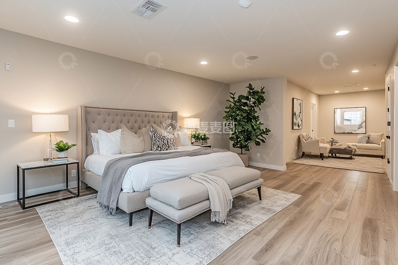 高清大图下载【趣麦麦图】现代简约主卧套房