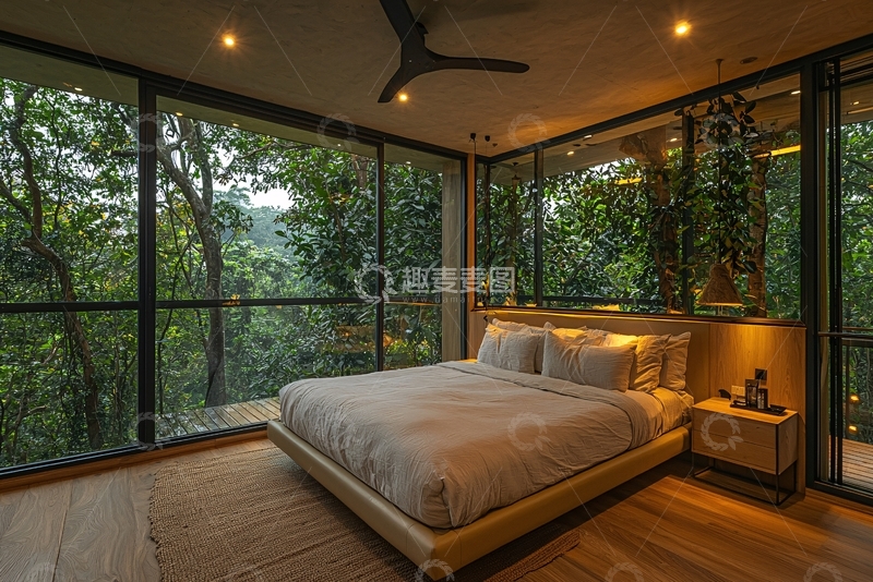 高清大图下载【趣麦麦图】现代简约卧室55