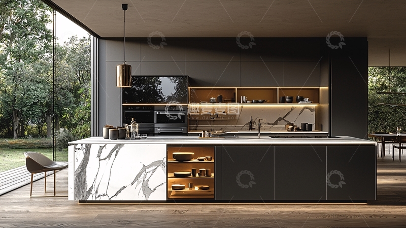 高清大图下载【趣麦麦图】现代简约风格厨房48