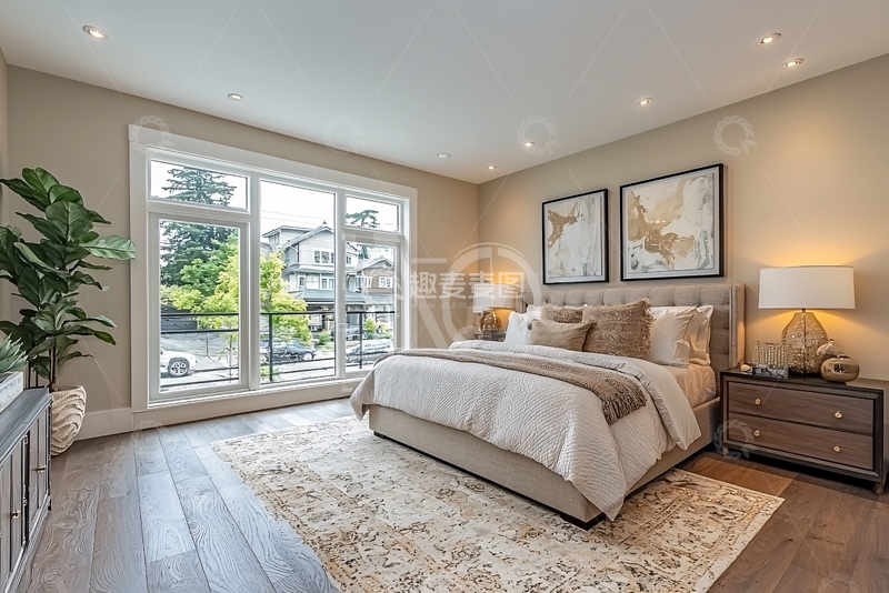 高清大图下载【趣麦麦图】现代简约卧室设计75