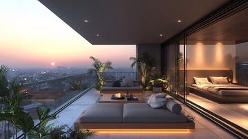 现代简约阳台设计