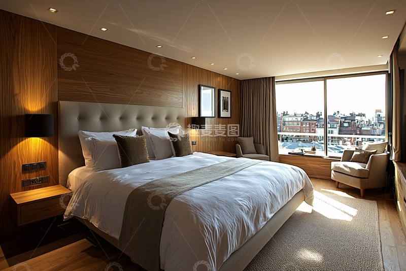 高清大图下载【趣麦麦图】现代简约卧室52