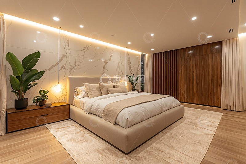 高清大图下载【趣麦麦图】现代简约卧室设计77