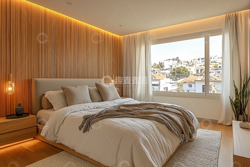 高清大图下载【趣麦麦图】现代简约卧室66