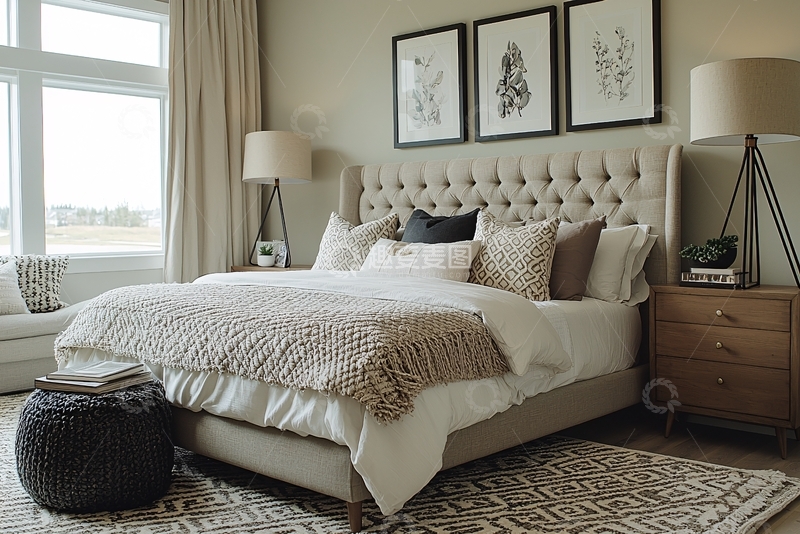 高清大图下载【趣麦麦图】现代简约卧室65