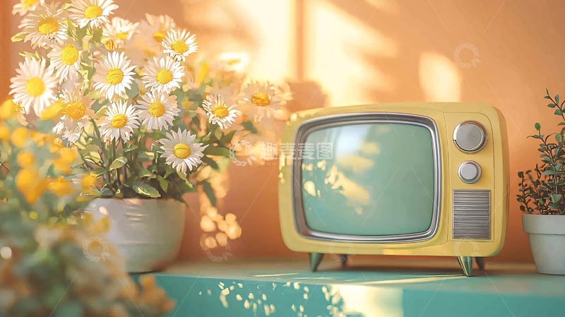 高清大图下载【趣麦麦图】复古电视机