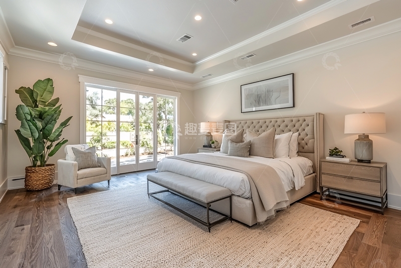 高清大图下载【趣麦麦图】现代简约卧室设计87