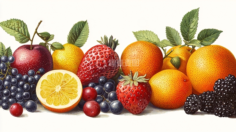 高清大图下载【趣麦麦图】水果拼盘高清图