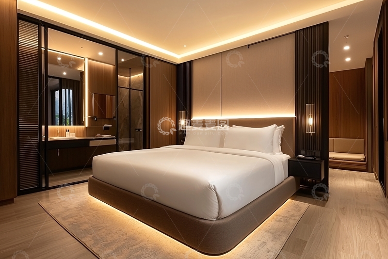 高清大图下载【趣麦麦图】现代简约酒店套房