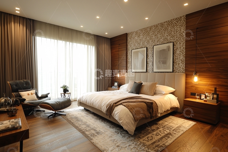 高清大图下载【趣麦麦图】现代简约卧室设计83