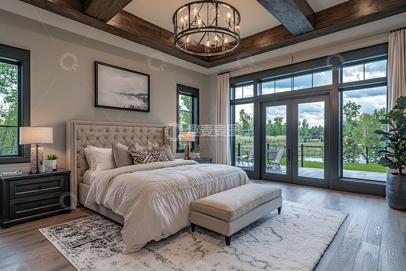 高清大图下载【趣麦麦图】现代简约卧室设计89