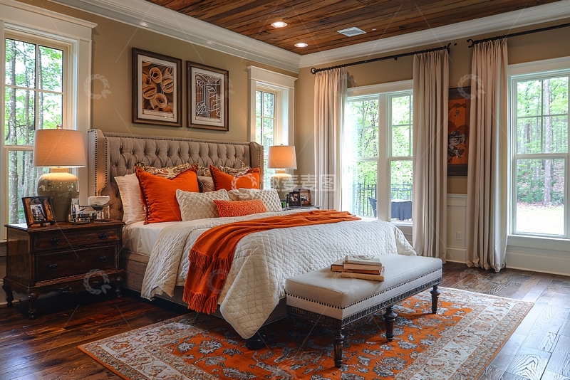 高清大图下载【趣麦麦图】温馨舒适的卧室